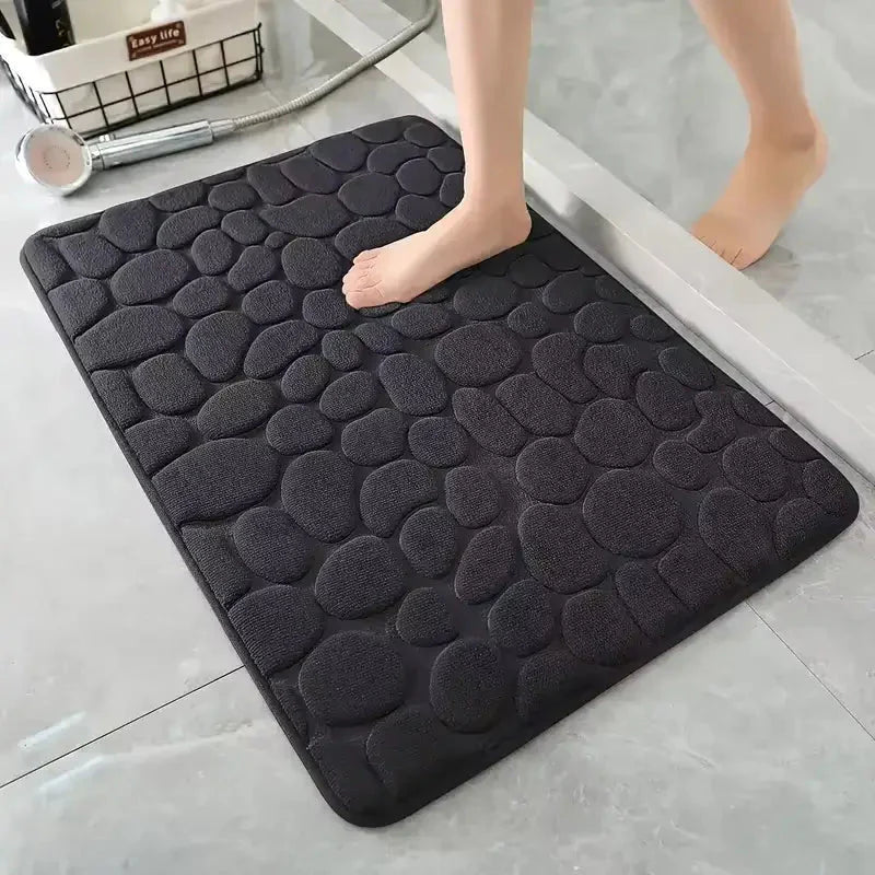 Tapete para banheiro antiderrapante absorvente e macio 60x40cm
